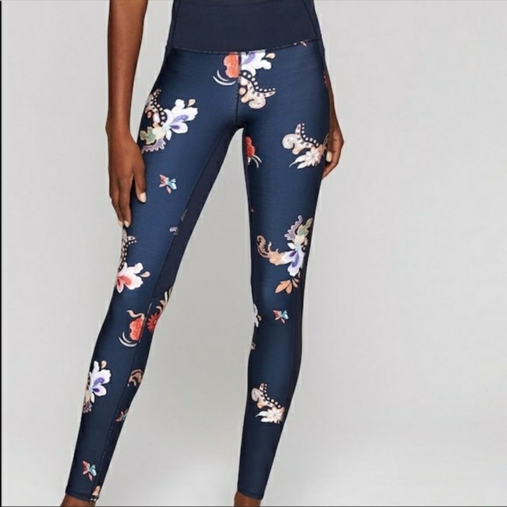 Athleta High Rise Gilded Tux Chaturanga Leggings